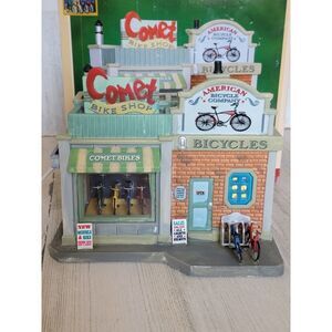 Lemax Comet bikes 2012 Village accessory Xmas